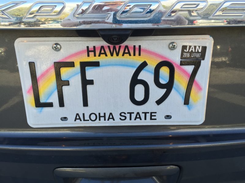 Hawaii License Plate, US Geography, Roadschooling