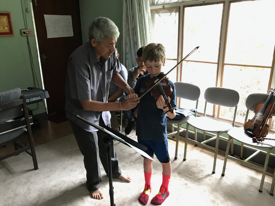 violin lessons, Kathmandu