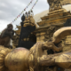 monkeys, swyambunath, nepal, family travel