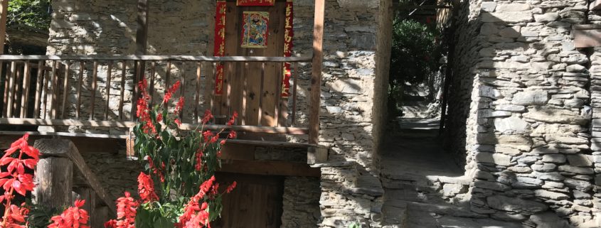 Qiang, stone houses, Sichuan