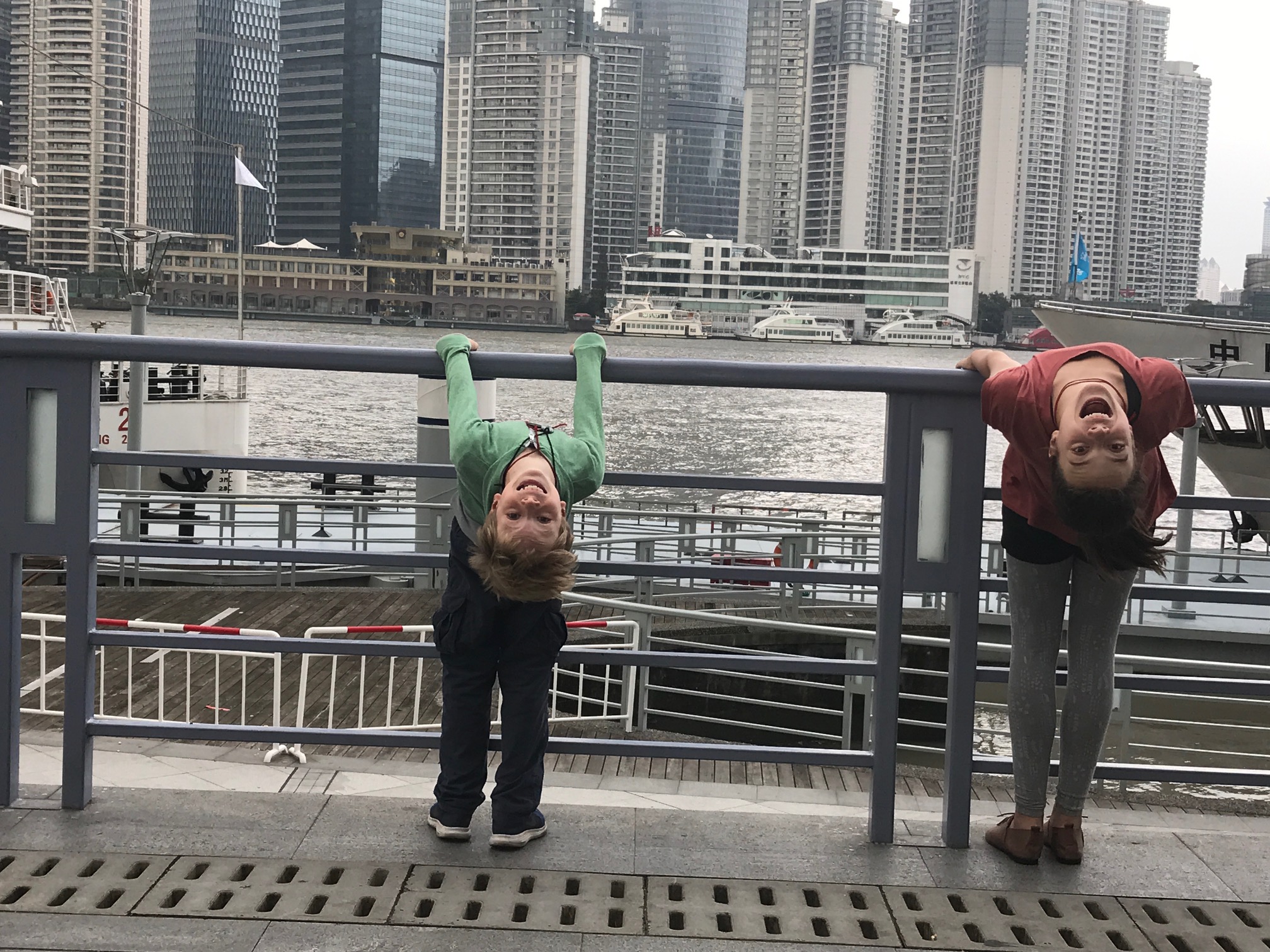 shanghai skyline, family travel, road schooling