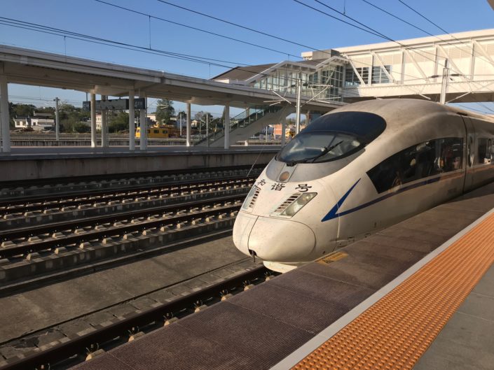 high-speed train, China, family travel, road schooling