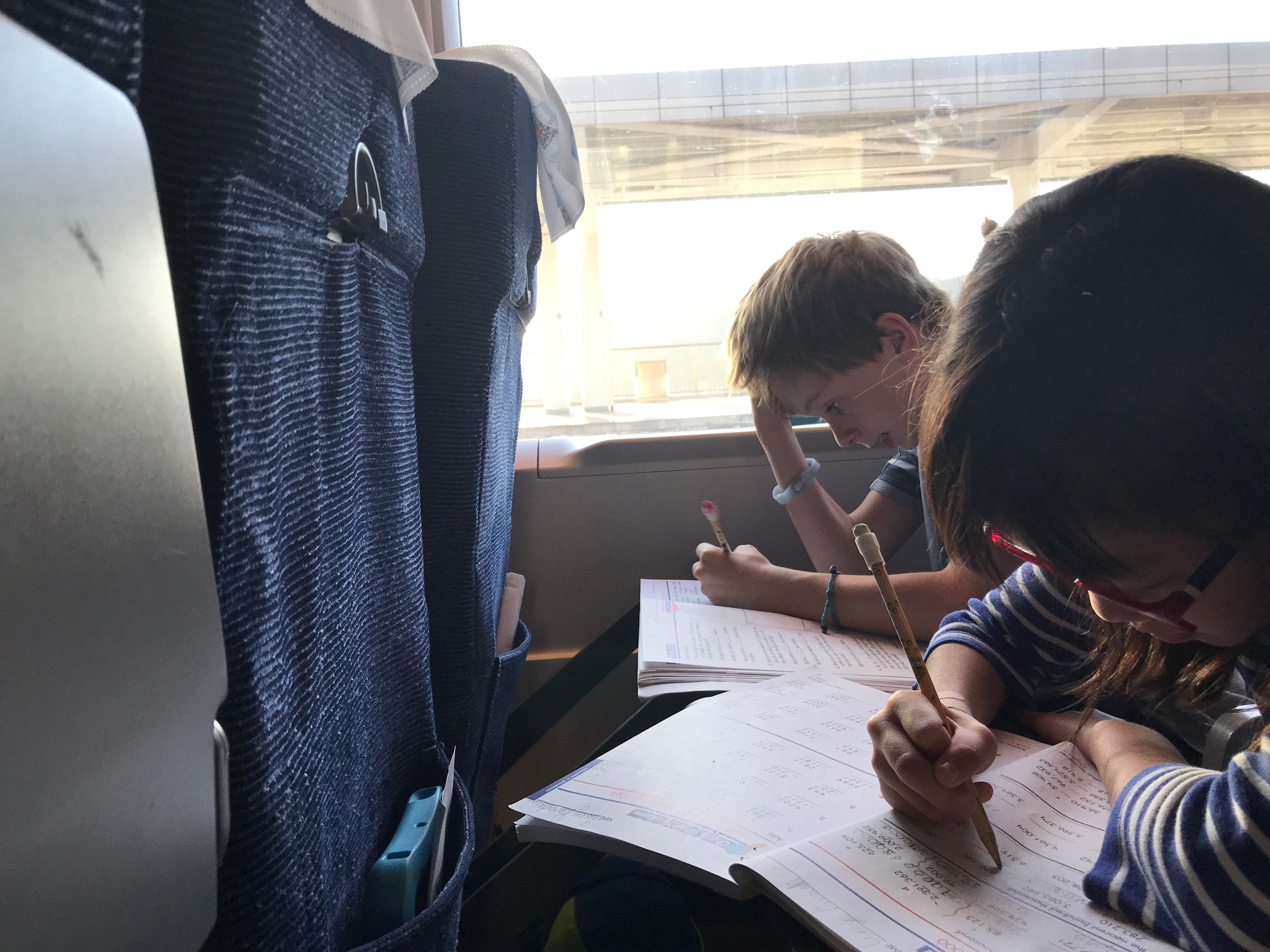 road schooling, train, china