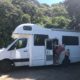 campervan, New Zealand, tramping, kids
