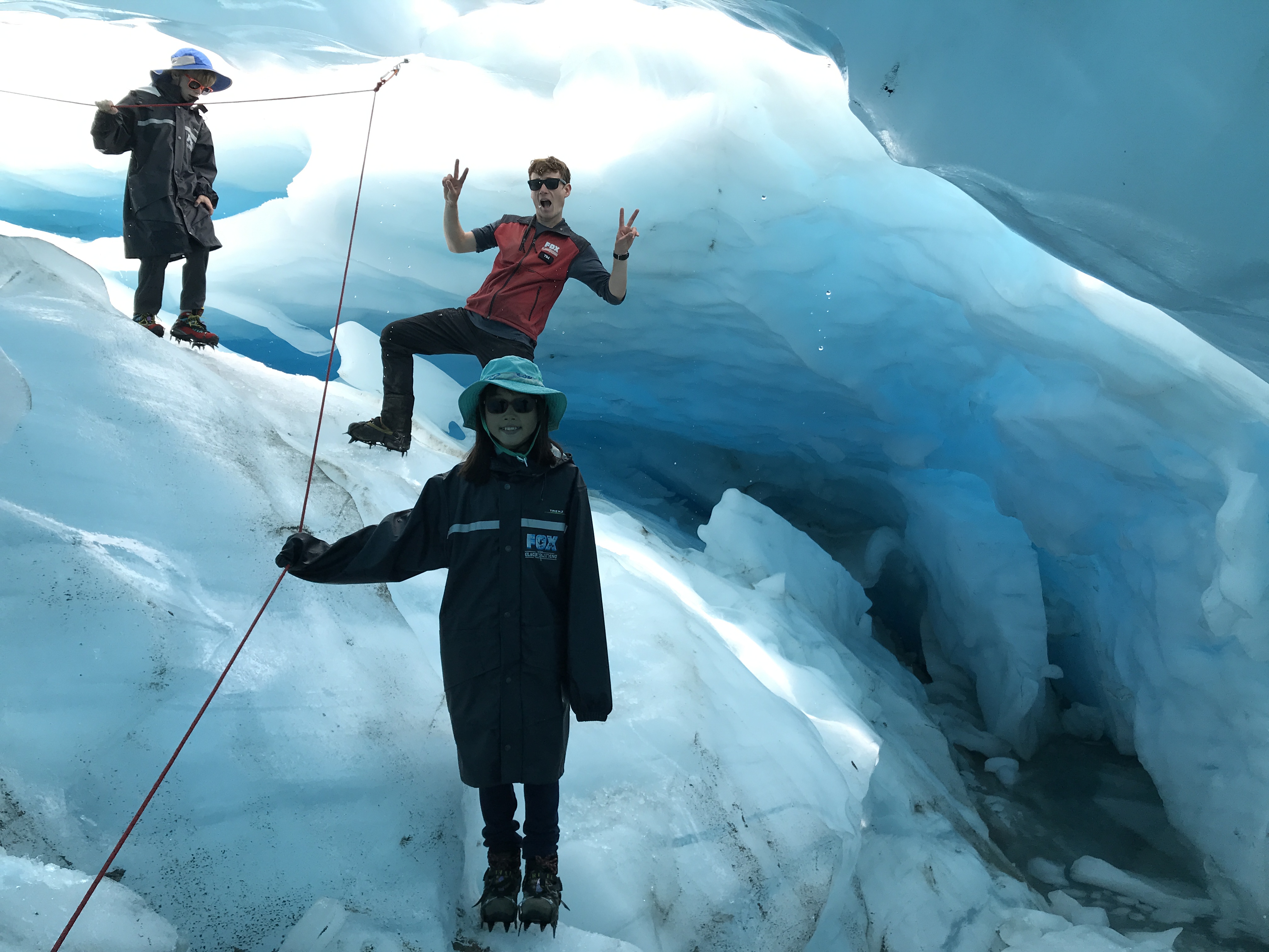 Fox glacier, Helihike, glacier, crampons