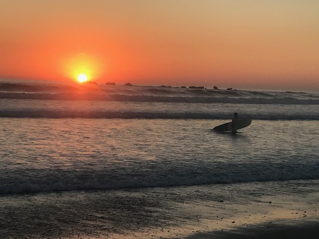nosara, sunset, playa guiones